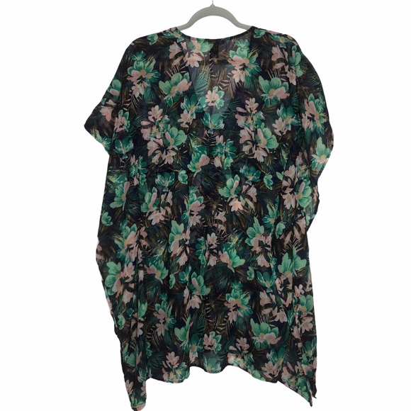 H&M Other - H&M green floral swimsuit coverup size XS